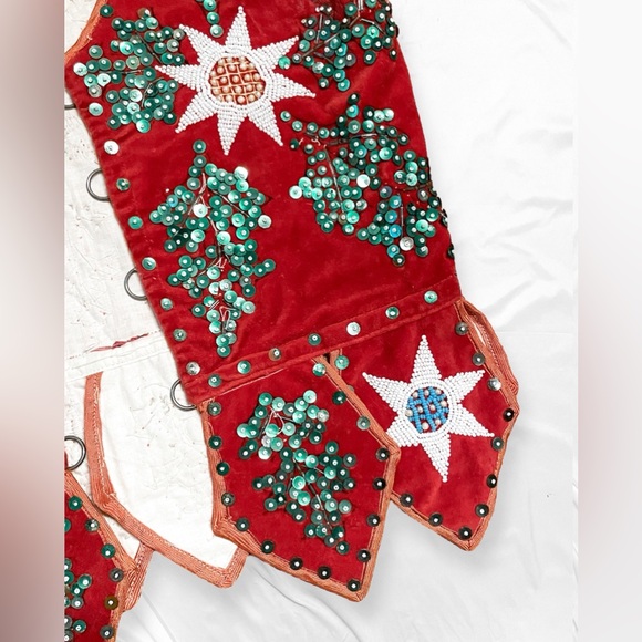 Vintage Handmade Beaded Corset Vest - Picture 5 of 15